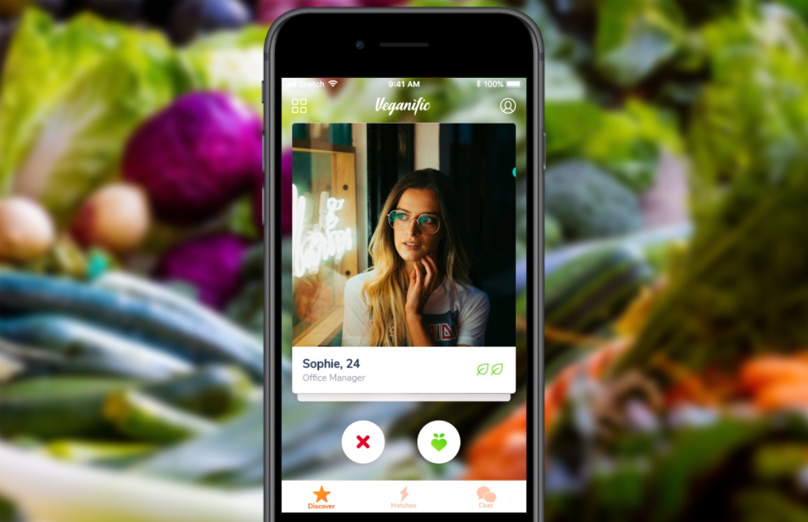 Veganific: Tinder voor vegetariërs en veganisten