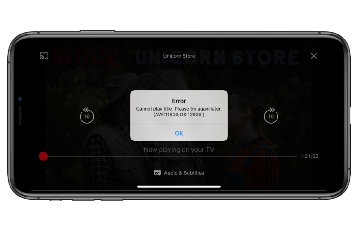 Netflix AirPlay verwijderd