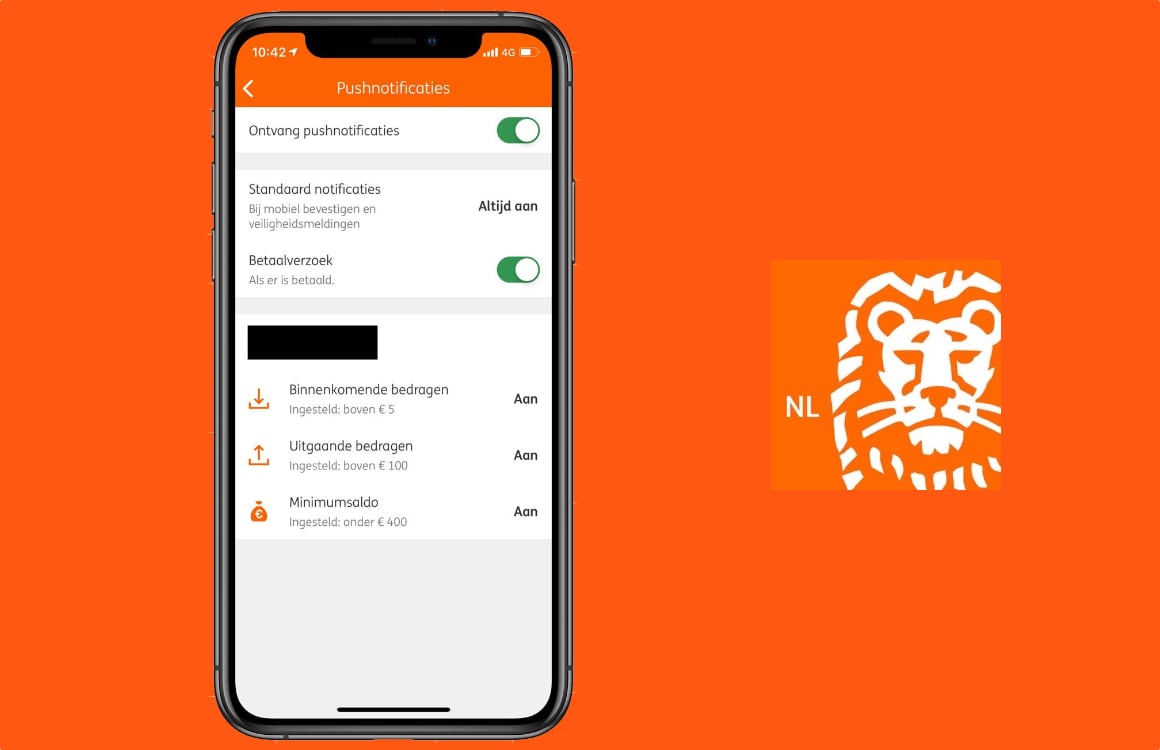 ING-app waarschuwt je voortaan voor bij- en afschrijvingen