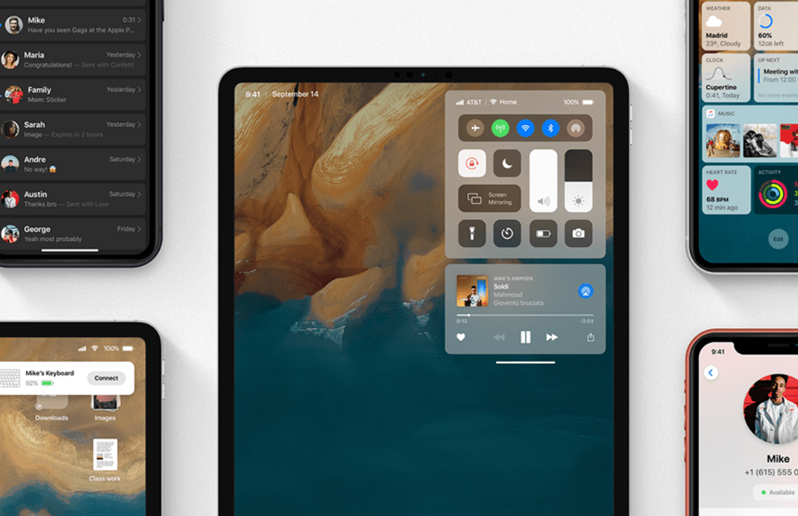 Concept: Zo gaat iOS 13 eruitzien met donkere modus en verbeteringen voor de iPad