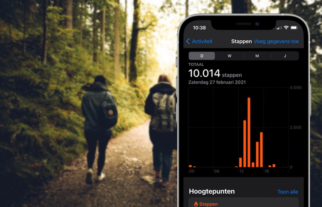 Stappenteller iPhone: zo zie je hoeveel stappen je dagelijks zet