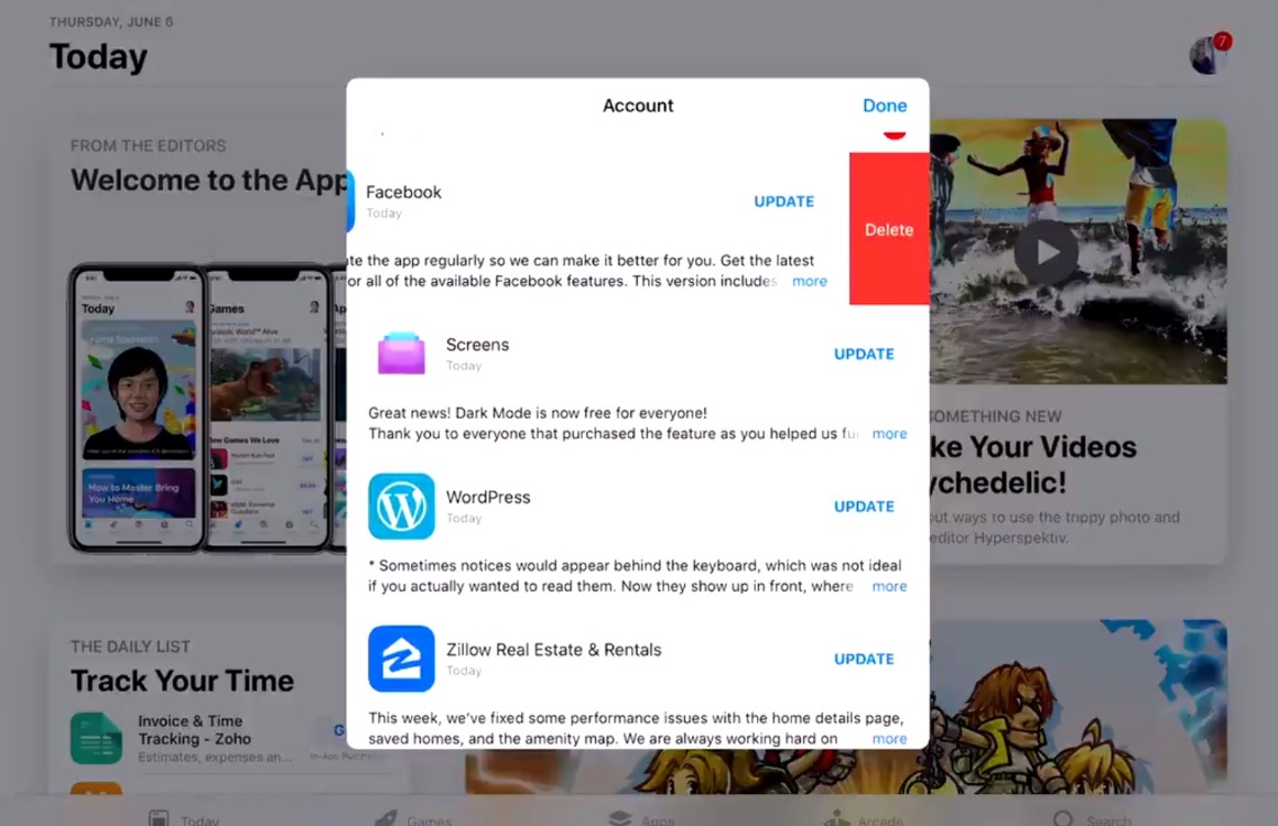 iOS 13 apps verwijderen uitg