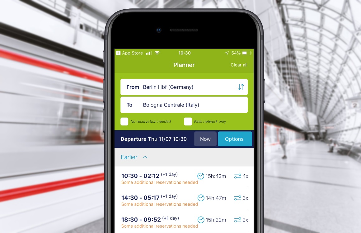 Treinen door Europa? Dit kun je met de Interrail-app voor iPhone