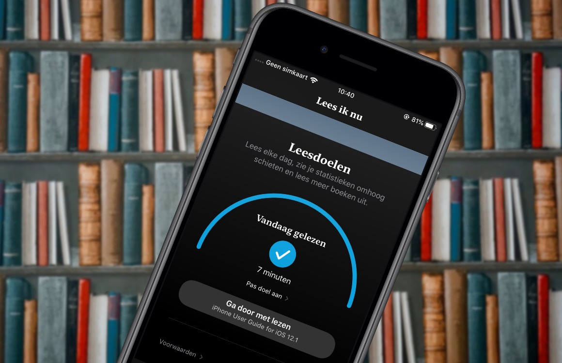 iOS 13-tip: Zo stel je een leesdoel in de Boeken-app in