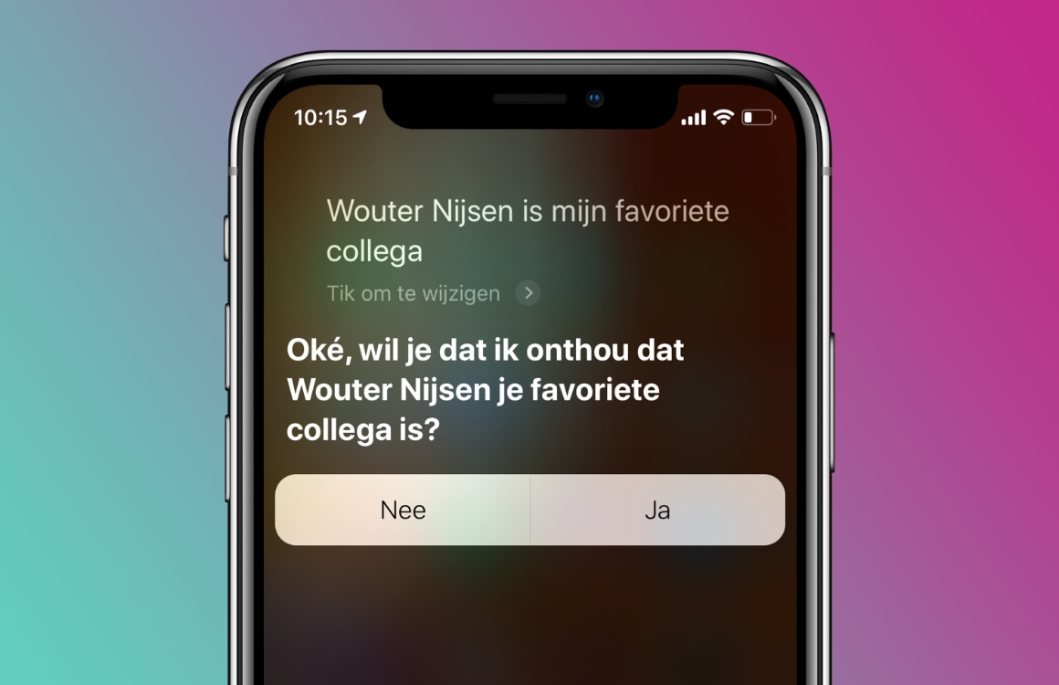 Zo leer je Siri de bijnamen van je familieleden en vrienden aan