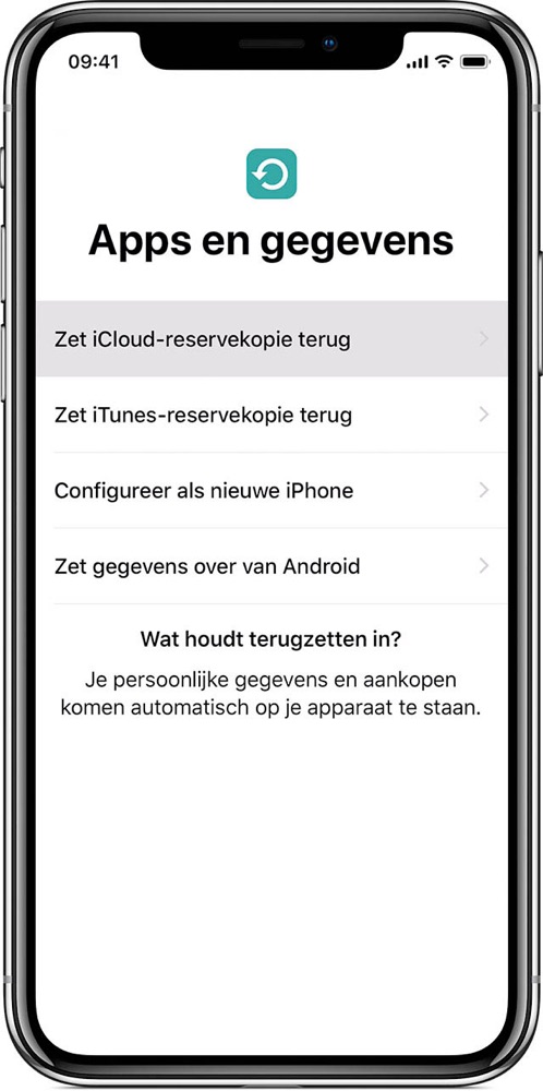 iphone overzetten iphonex