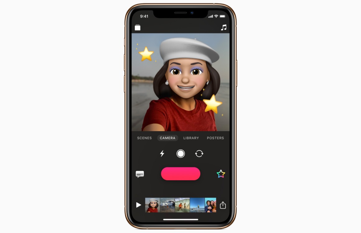 Tip: Animoji, Memoji en Disney-stickers toevoegen in Clips