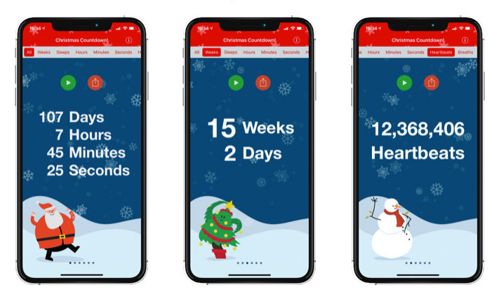 kerst-apps voor ios