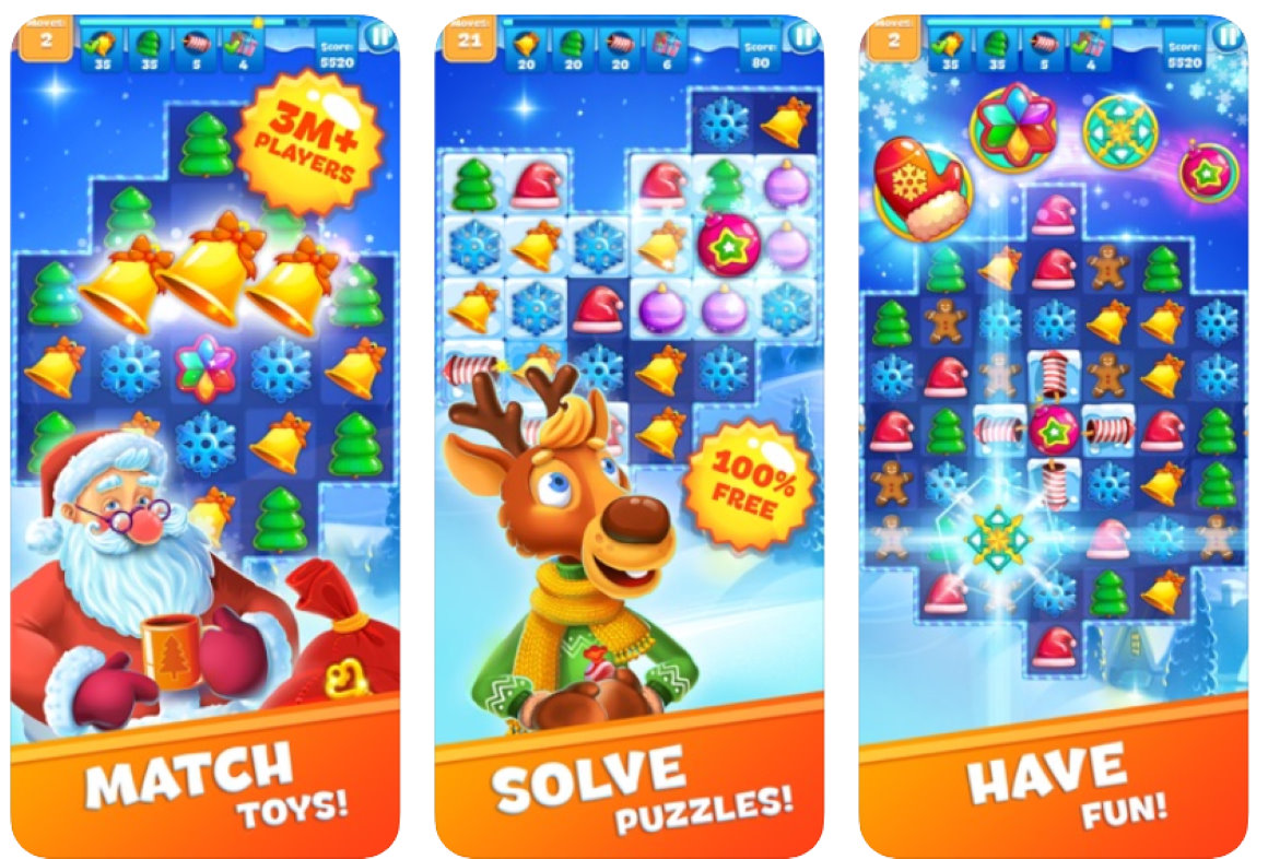 christmas sweeper kerst-apps voor ios