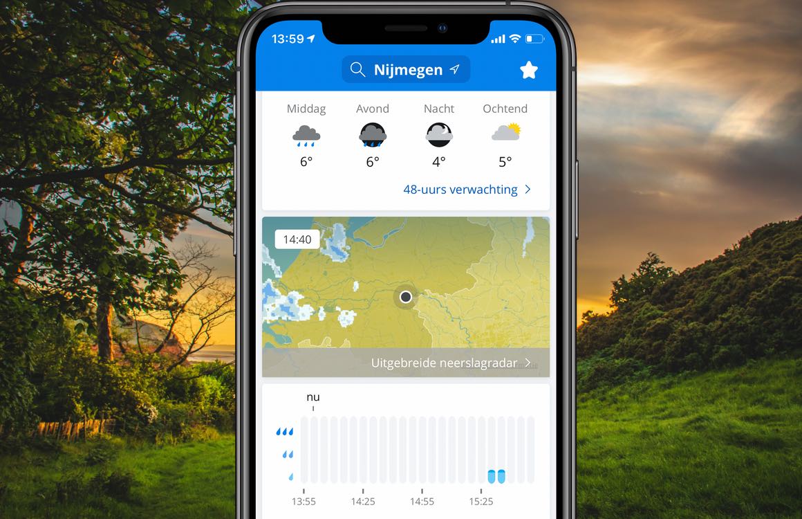 Weeronline: 4 tips om alles uit de populaire weer-app te halen