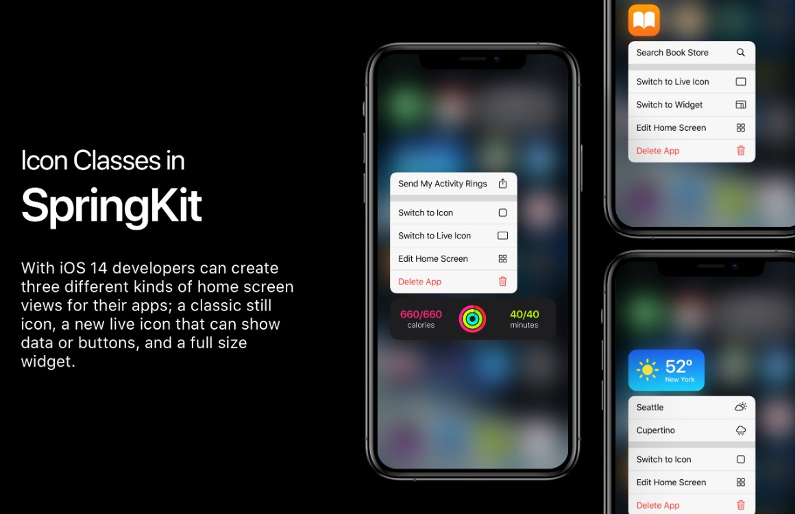 Concept: iOS 14 krijgt interactieve widgets