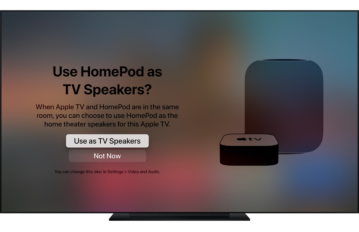 homepod als apple tv-speaker