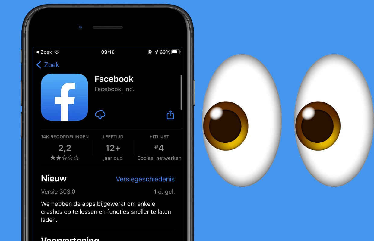 Apple gaat deze lente waarschuwen voor volgcodes in apps: Facebook bijt van zich af – Update