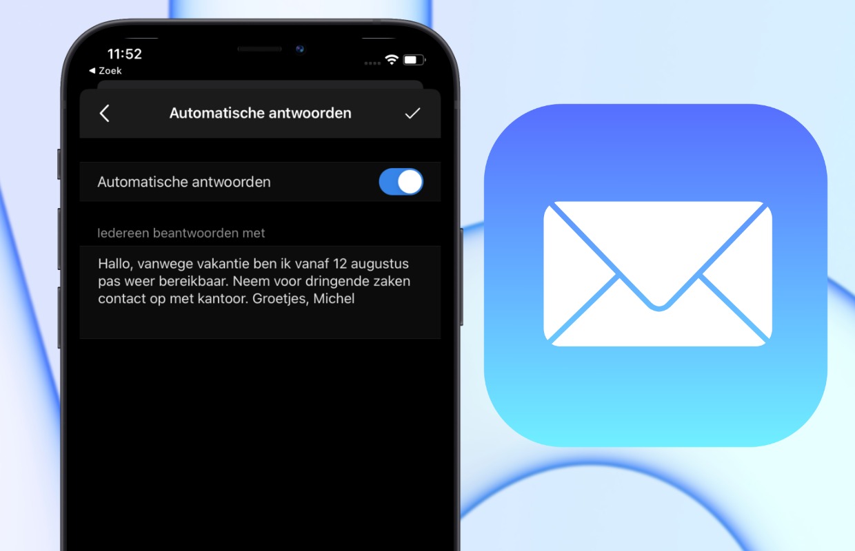 Out of office instellen: zo maak je een afwezigheidsbericht in je mail-app