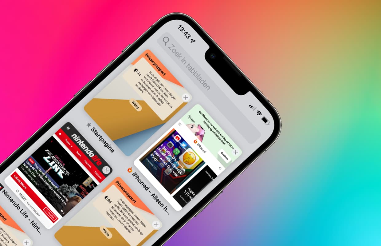 iOS 15 tip: geef Safari op je iPhone (of iPad) een eigen wallpaper