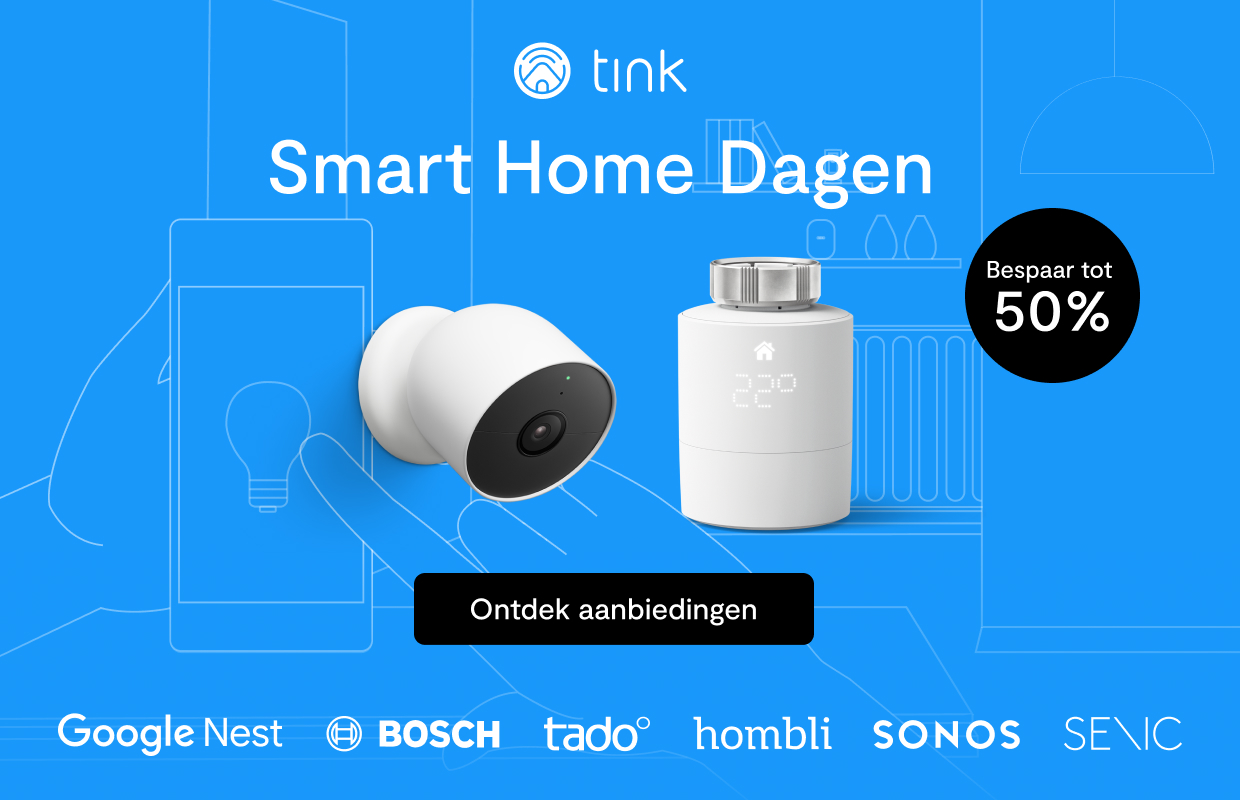 Smart Home dagen bij tink: hoge kortingen op Google Nest, Tado en Bosch producten (ADV)