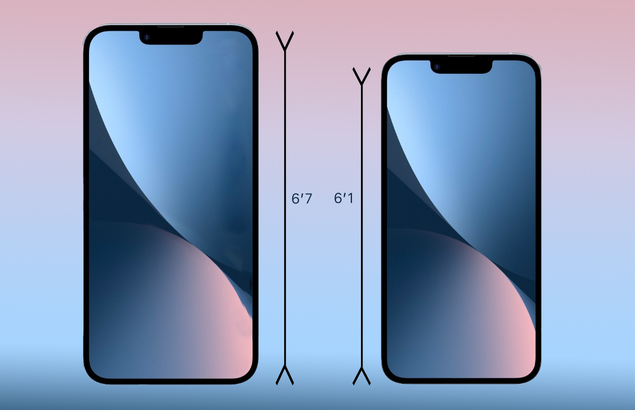 iPhone 14 formaten: zo groot worden de nieuwste iPhones