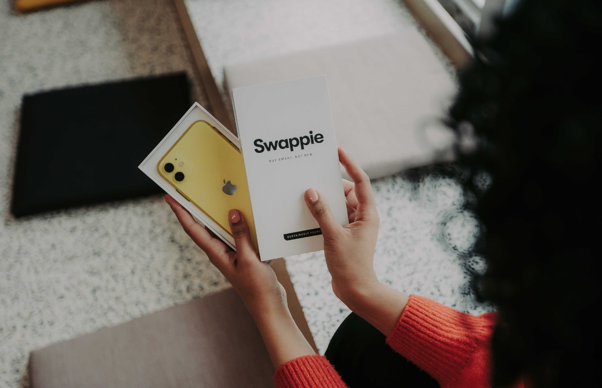 Swappie doosje refurbished iPhone