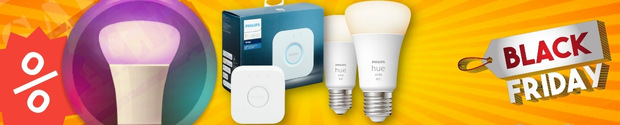 Black Friday deals voor de Philips Hue lamp met Hue Bridge sets