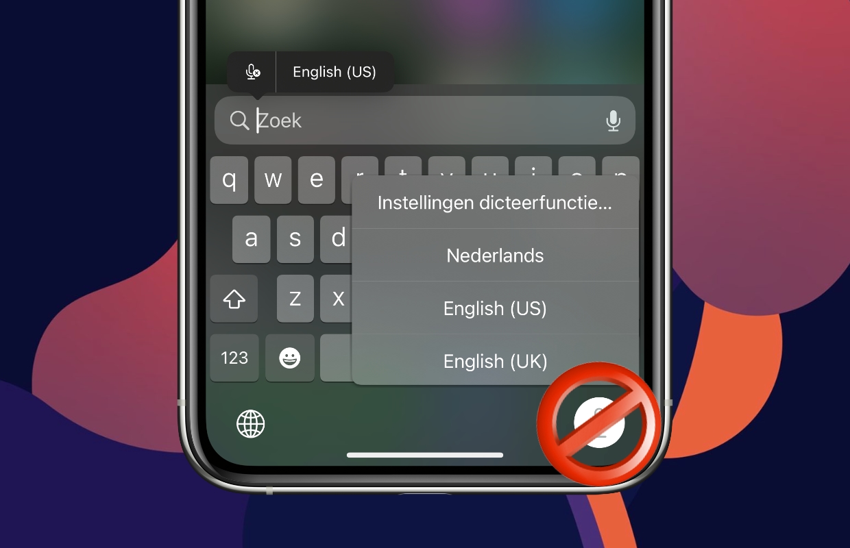 Dicteerfunctie op iPhone – zo kun je die irritante knop verwijderen