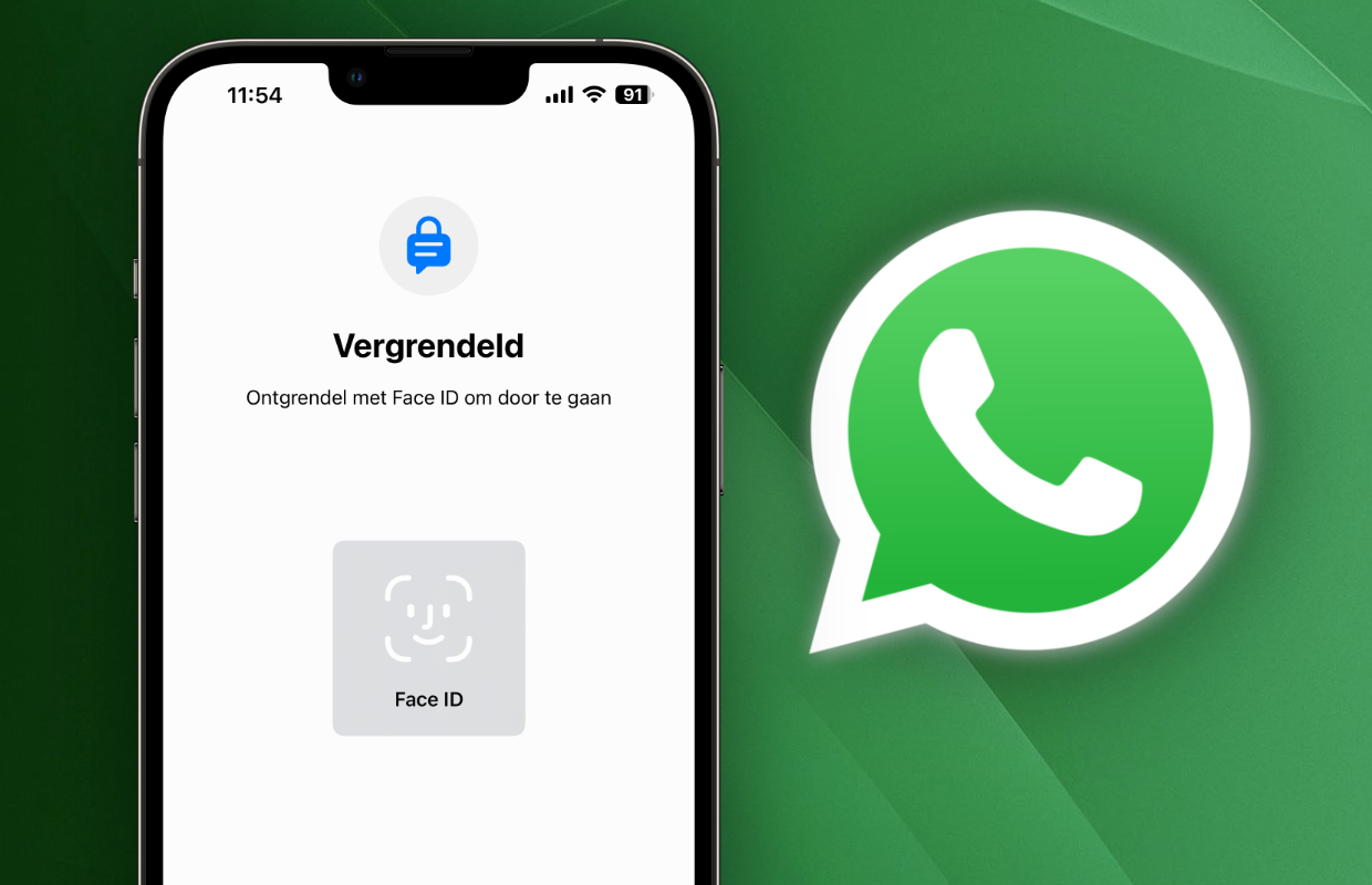 whatsapp beveiligen gesprekken met Face ID