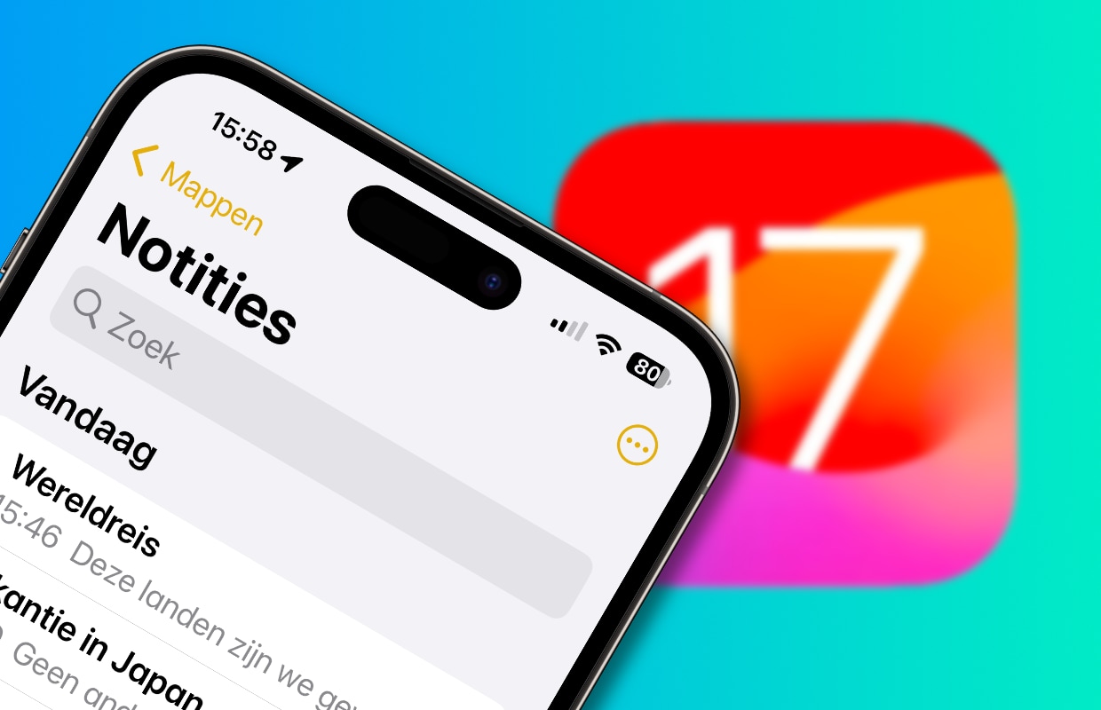 iOS 17: dit gaat er veranderen in de app notities op iPhone