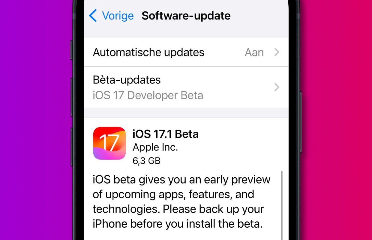 iOS 17.1 bèta 2 is uit – dit is er allemaal veranderd