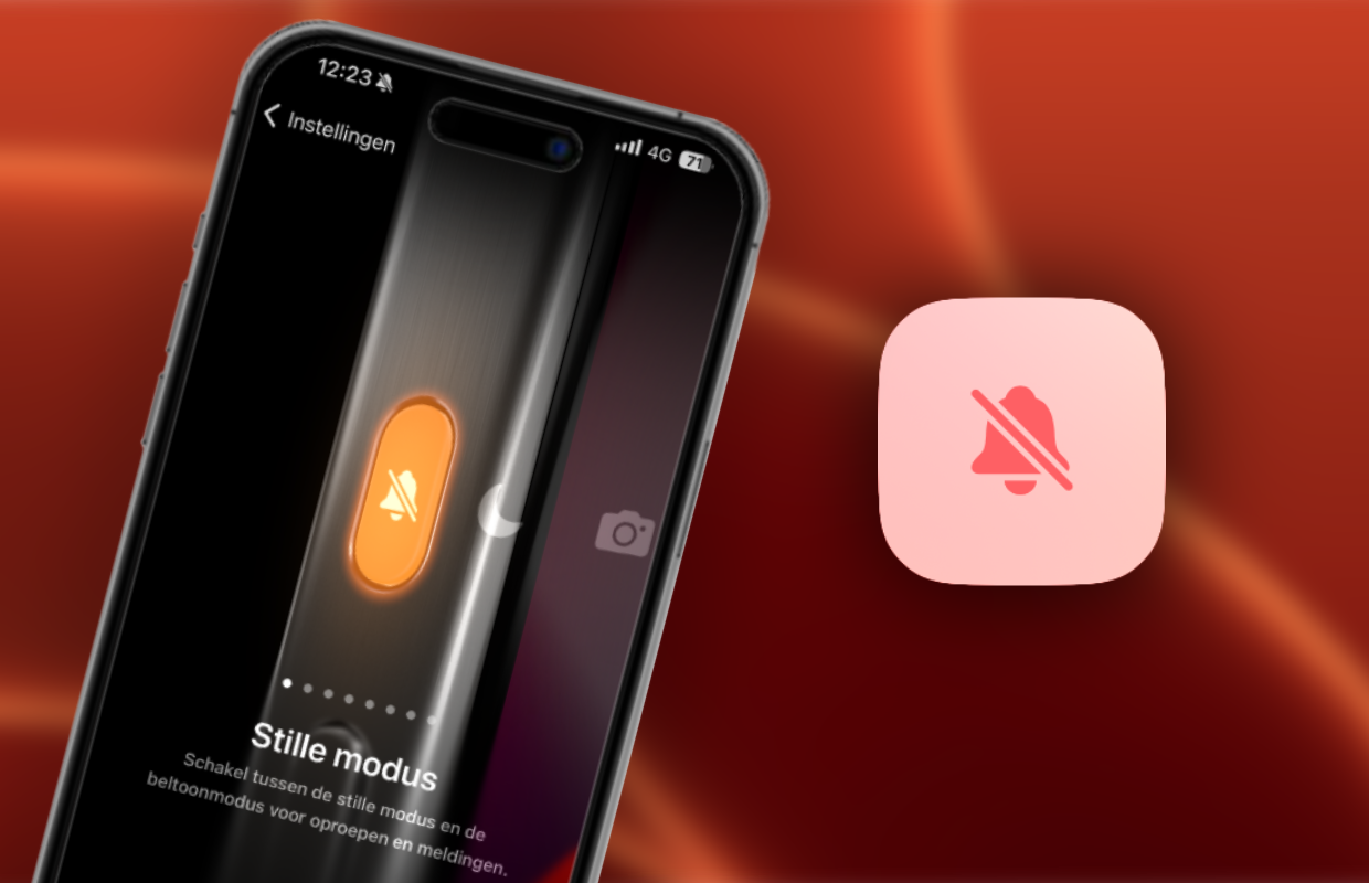 Zo verberg je het irritante geluid uit-icoontje op de iPhone 15 Pro