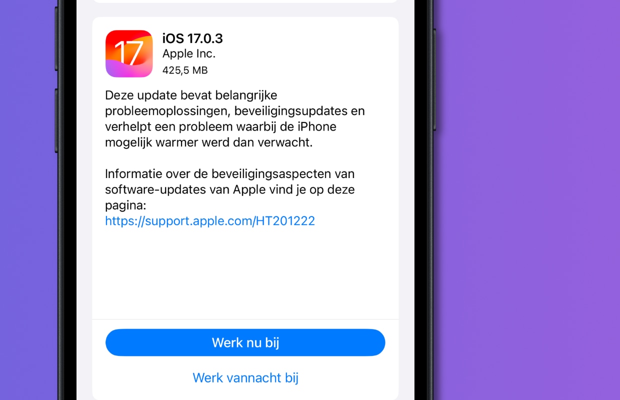 iOS 17.0.3 is uit – en verhelpt een irritant probleem