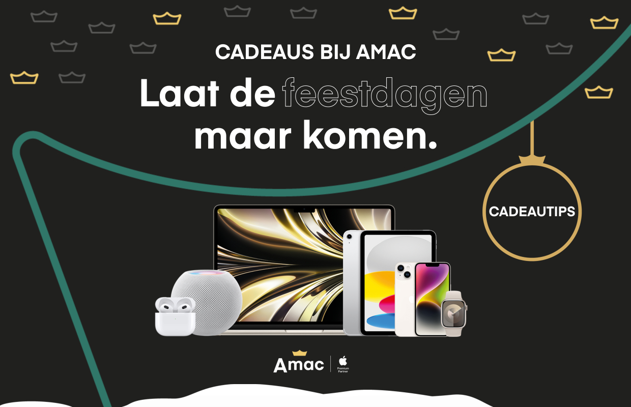 Scoor je kerstcadeau bij Amac: tot 15 procent korting op Apple (ADV)