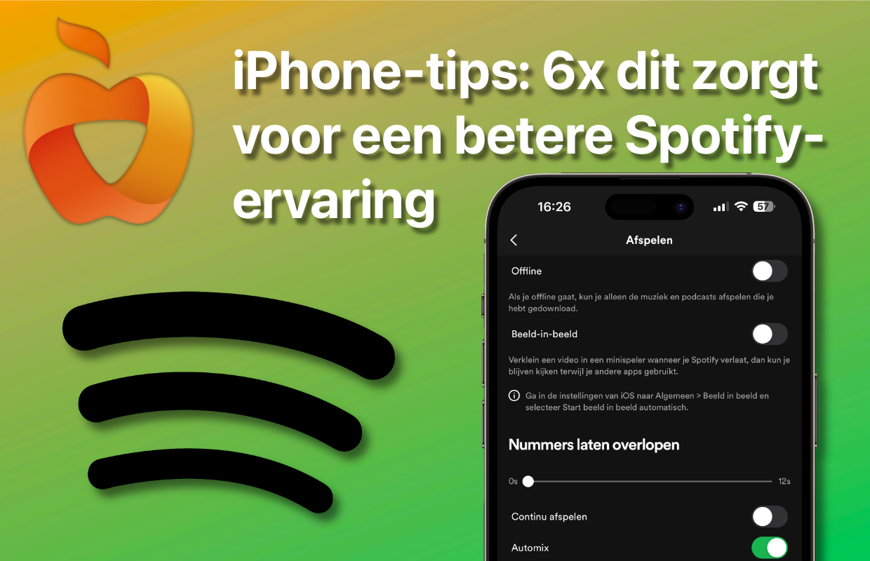 iPhone-tips: 6x dit zorgt voor een betere Spotify-ervaring