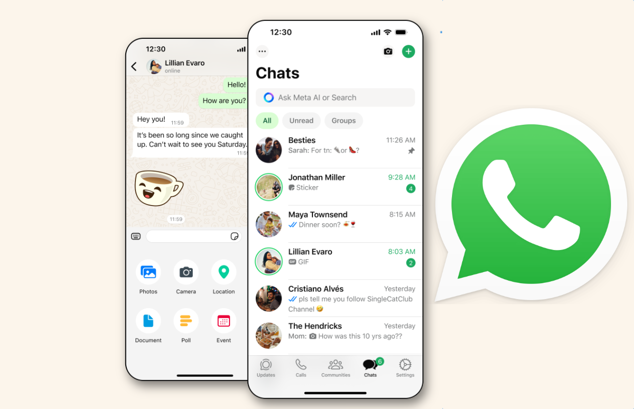 Update WhatsApp komt met nieuw uiterlijk: dit gaat er veranderen