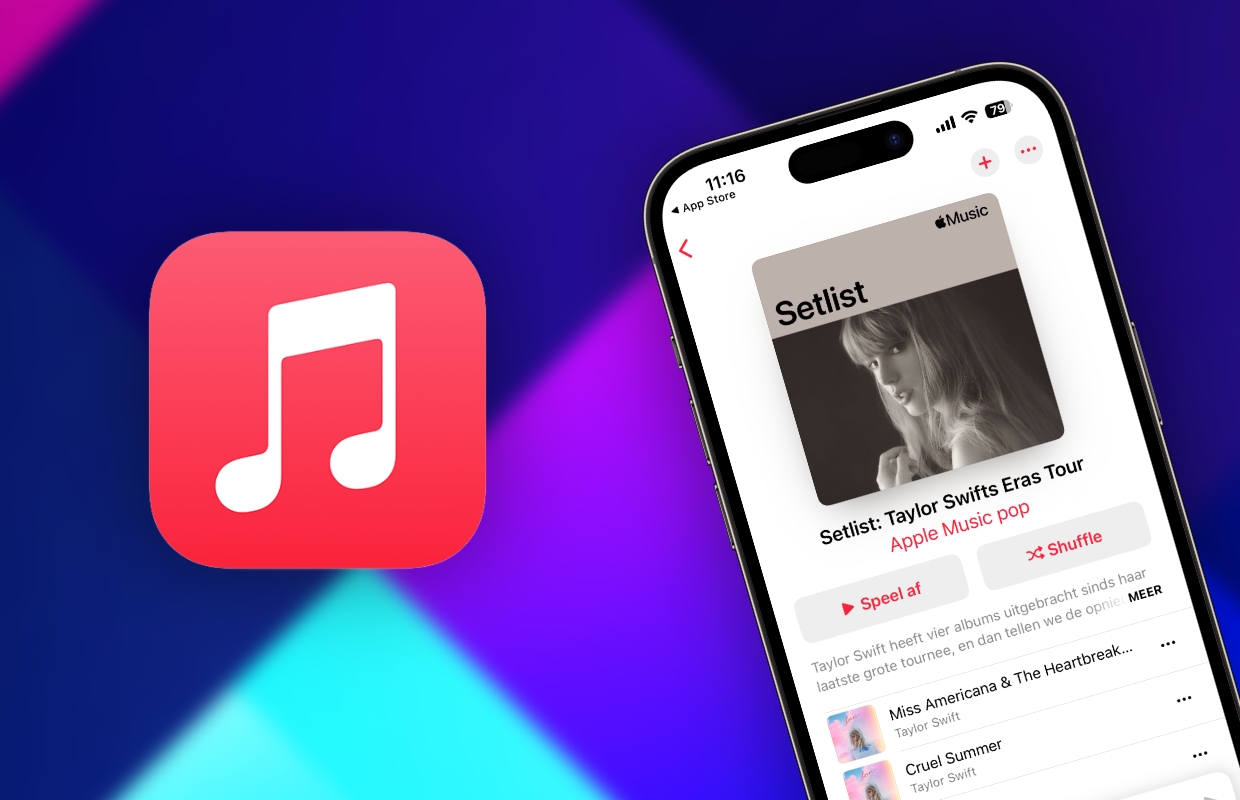 Apple Music heeft nu ook setlists van concerten: zo vind je ze