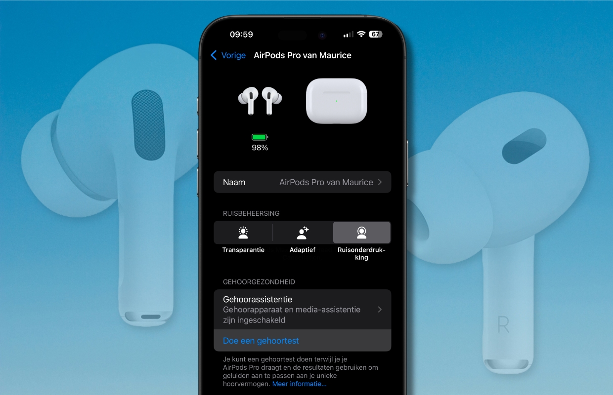 Test je gehoor en gebruik je AirPods Pro 2 als gehoorapparaat