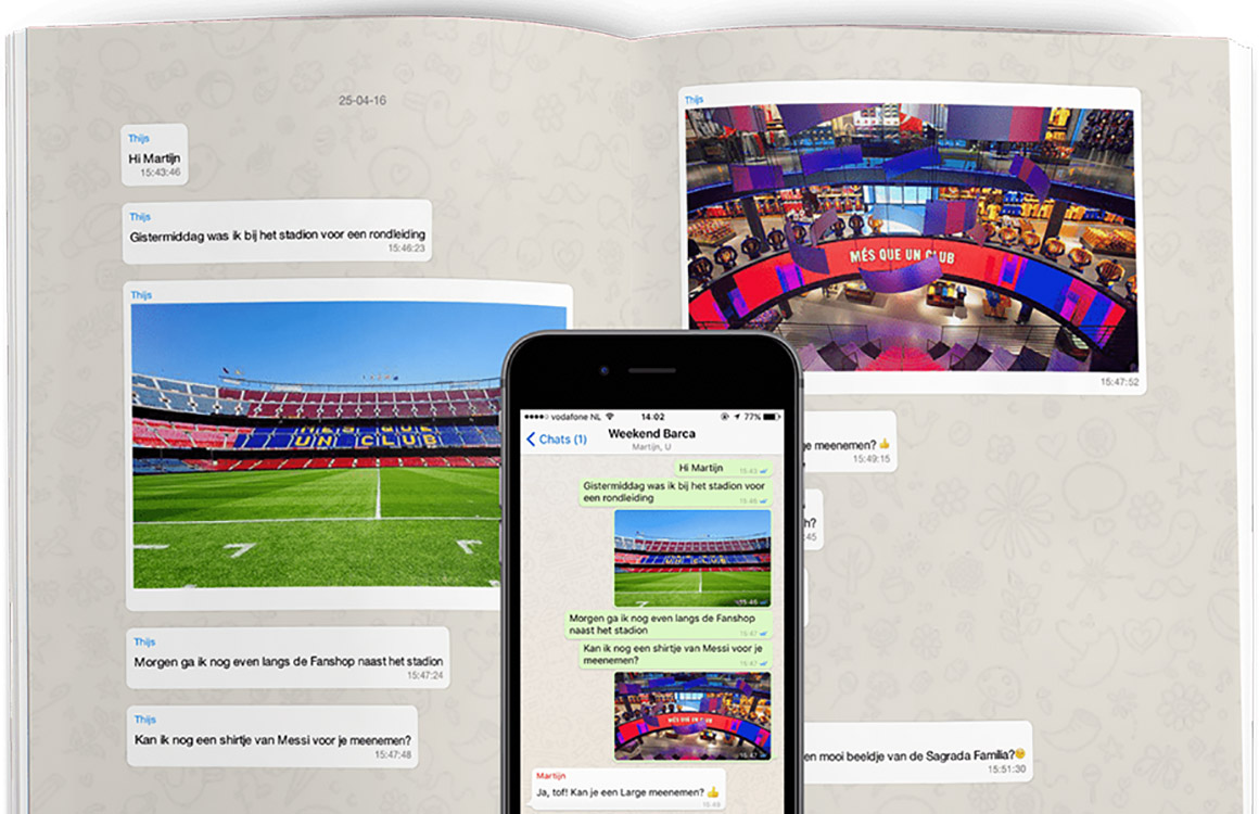 Whappbook laat je WhatsApp-gesprekken vereeuwigen in ebookvorm